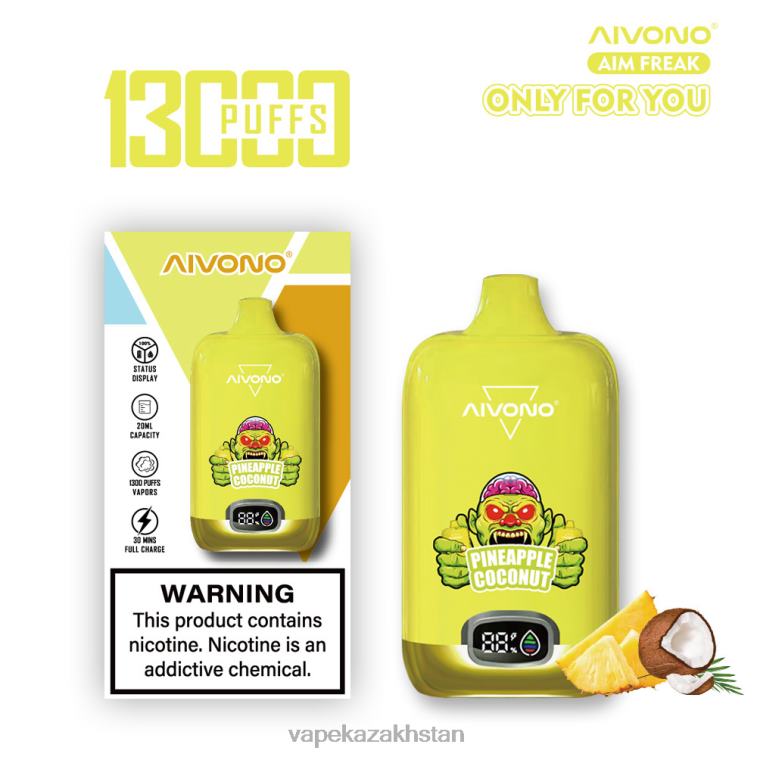 Vape Shop Astana 6080B248 Aivono AIM FREAK 13000 Pineapple Coconut