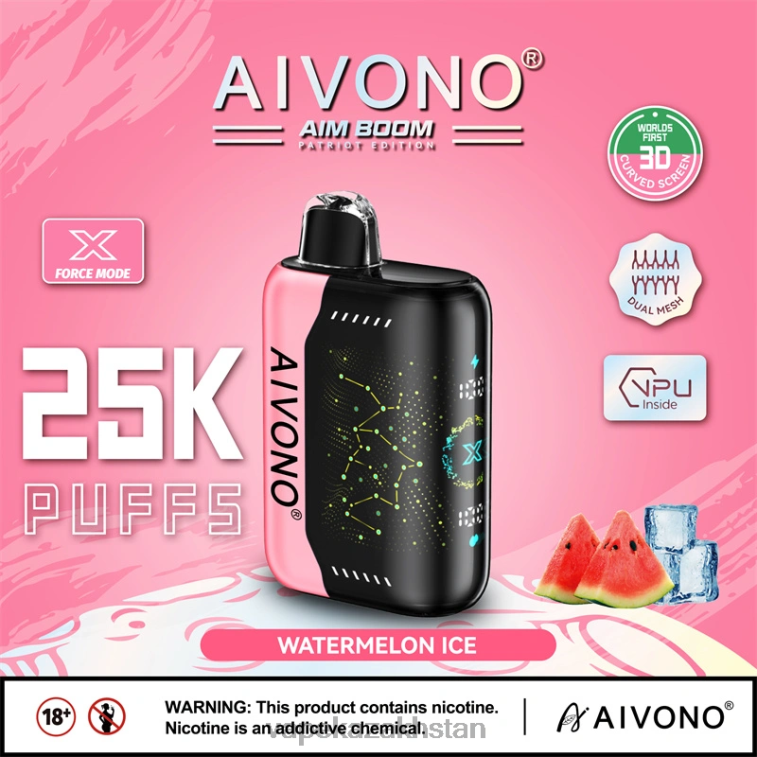 Vape Shop Astana 6080B353 Aivono AIM BOOM 25000 Watermelon Ice