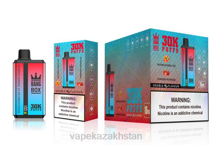 Vape Shop Astana 68ZL68 Bang Box 30000 Puffs Dual Flavors Watermelon Bubble Gum & Strawberry Watermelon