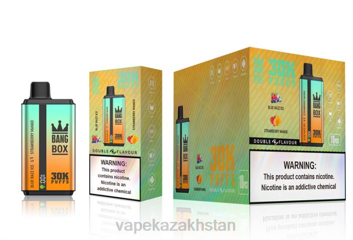 Vape Shop Astana 68ZL73 Bang Box 30000 Puffs Dual Flavors Blue Razz Ice & Strawberry Mango