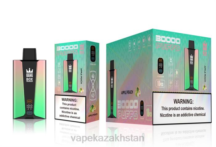 Vape Shop Astana 68ZL83 Bang Box 30000 Puffs Smart Screen Apple Peach
