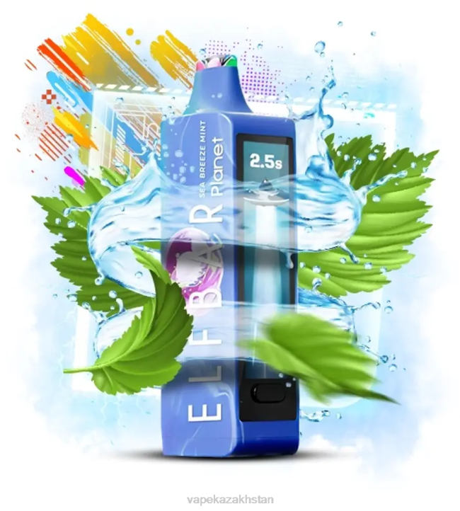 Vape Shop Astana FL4L18 Elf Bar Planet 25000 Sea Breeze Mint