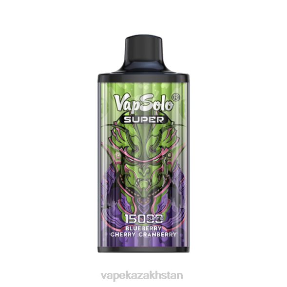 Vape Shop Astana PTNN128 Vapsolo SUPER Disposable Vape Blueberry Cherry Cranberry