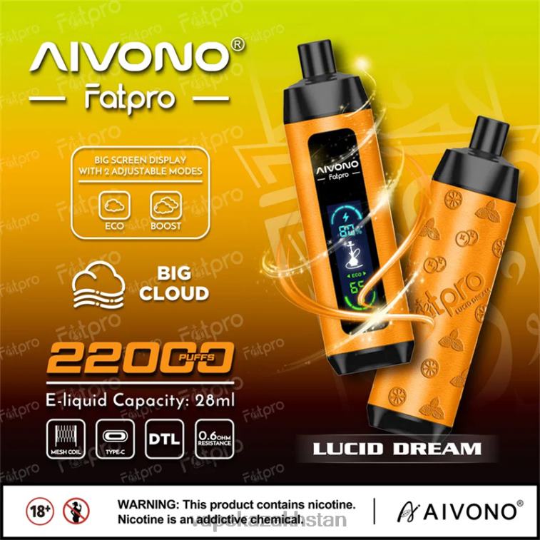 Vape Smoke 6080B7 Aivono Fatpro 22000 Lucid Dream