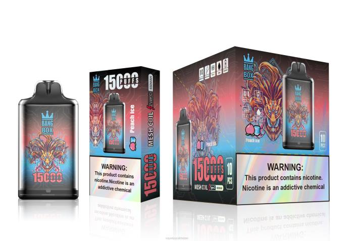 Vape Smoke 68ZL102 Bang Box S1-15000 Puffs Peach Ice