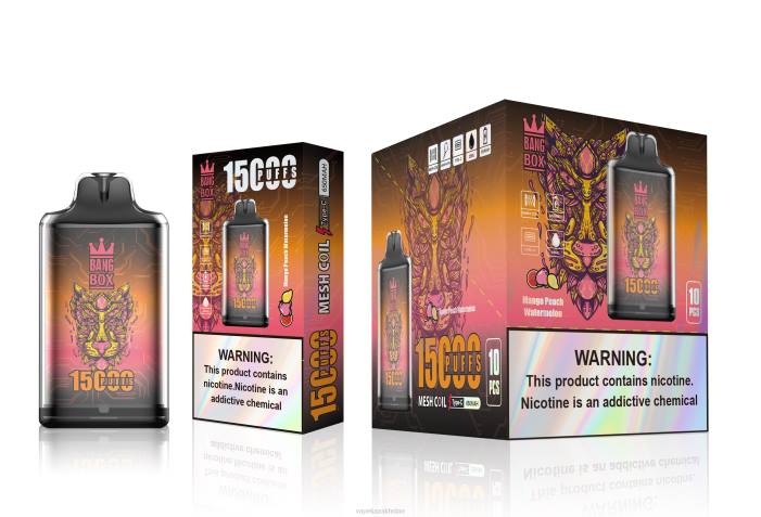 Vape Smoke 68ZL107 Bang Box S1-15000 Puffs Mango Peach Watermelon