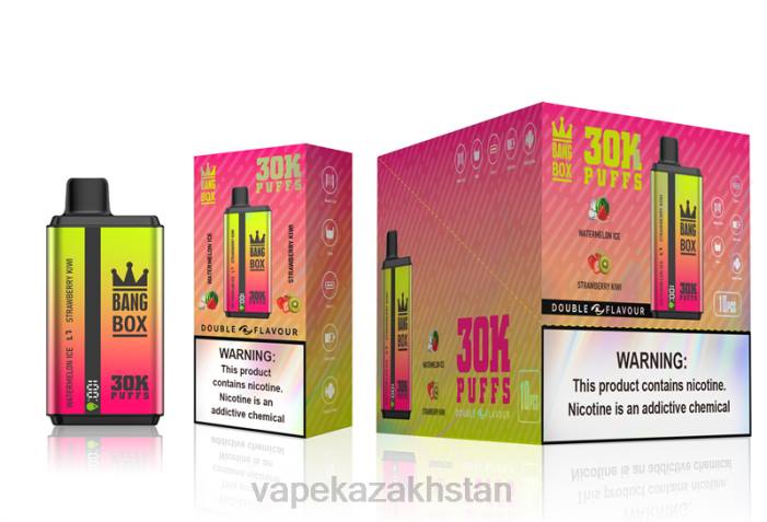Vape Smoke 68ZL62 Bang Box 30000 Puffs Dual Flavors Watermelon Ice & Strawberry Kiwi