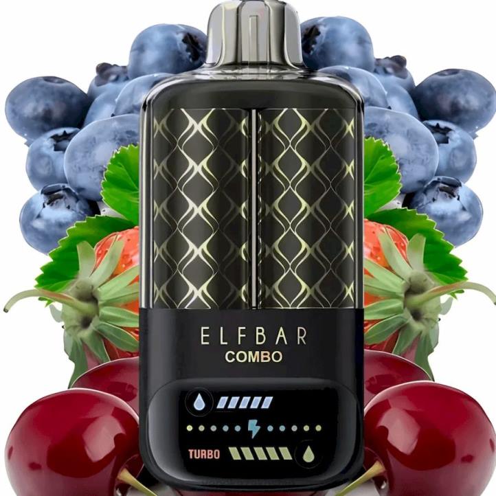 Vape Smoke FL4L2 Elf Bar Combo 25000 Blueberry Sour Raspberry & Cherry