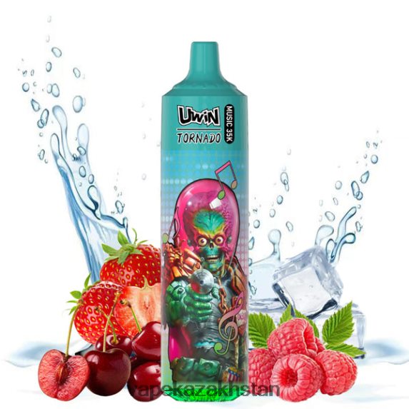 Vape Smoke P48PTL22 UWIN CRYSTAL 35K DISPOSABLE VAPE Strawberry Raspberry Cherry Ice