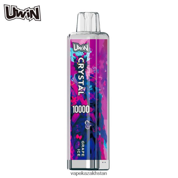 Vape Smoke P48PTL2 UWIN CRYSTAL 10000 DISPOSABLE VAPE Grape Ice