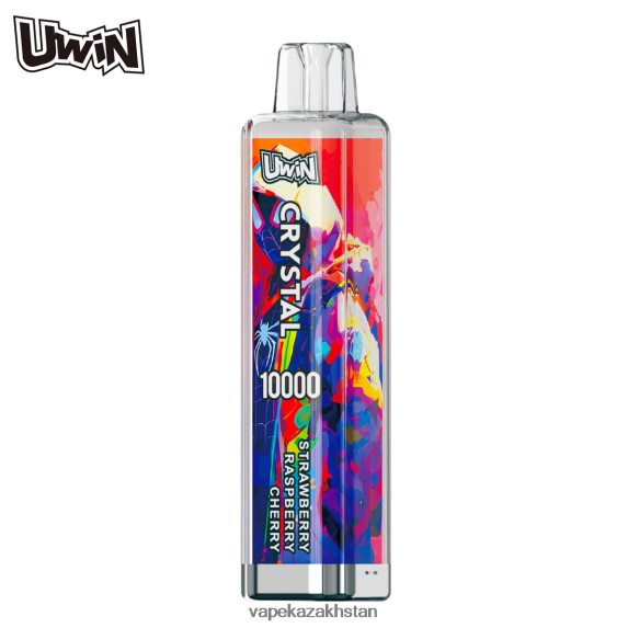 Vape Smoke P48PTL7 UWIN CRYSTAL 10000 DISPOSABLE VAPE Strawberry Raspberry Cherry