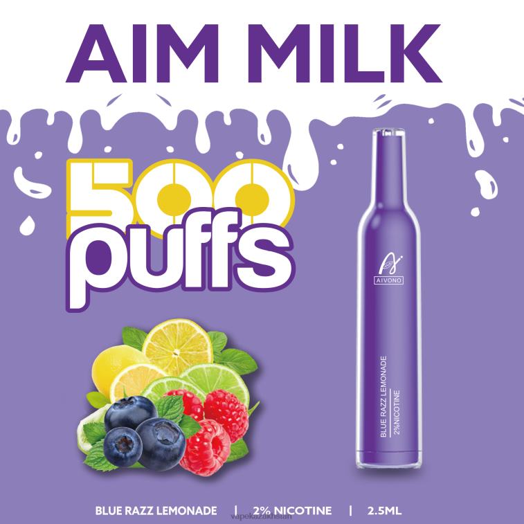 E-Liquid Vape 6080B264 Aivono AIM MILK 500 Blue Razz Lemonade