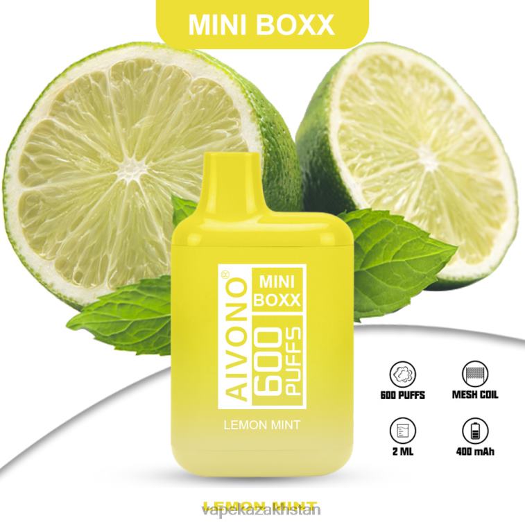 Vape Shop Astana 6080B233 Aivono AIM MINI BOXX 600 Lemon Mint
