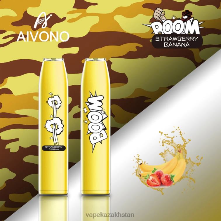 Vape Shop Astana 6080B363 Aivono AIM BOOM 600 Strawberry Banana