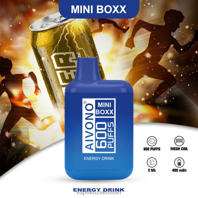 Vape Smoke 6080B237 Aivono AIM MINI BOXX 600 Energy Drink
