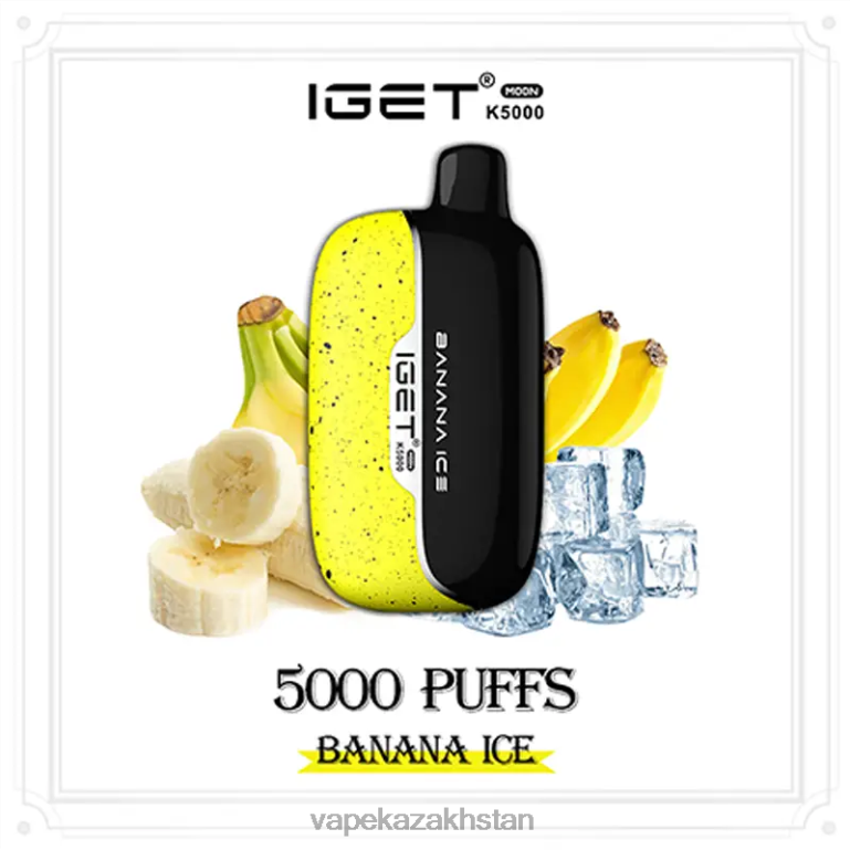 IGET Moon K5000 Banana Ice 2JR0T11 Vape Kazakhstan