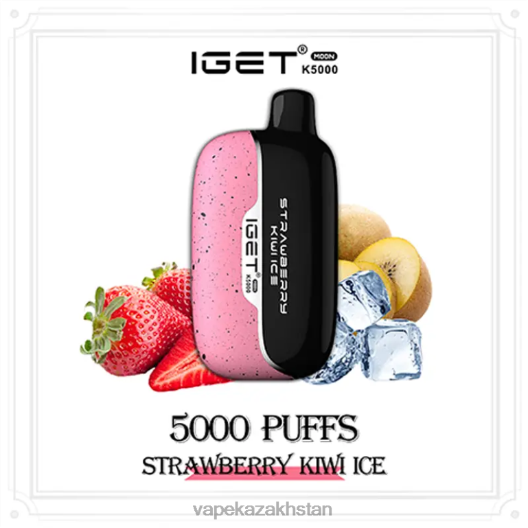 IGET Moon K5000 Strawberry Kiwi Ice 2JR0T18 Vape Shop Astana