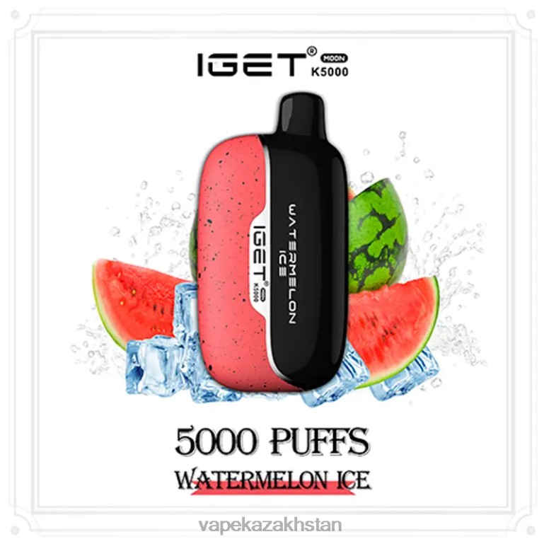 IGET Moon K5000 Watermelon Ice 2JR0T8 Vape Shop Astana