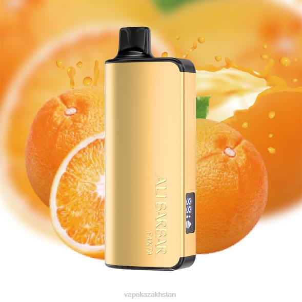 Vape Kazakhstan PTNN16 Alibarbar Ingot 9000 Disposable Vape California Sunset