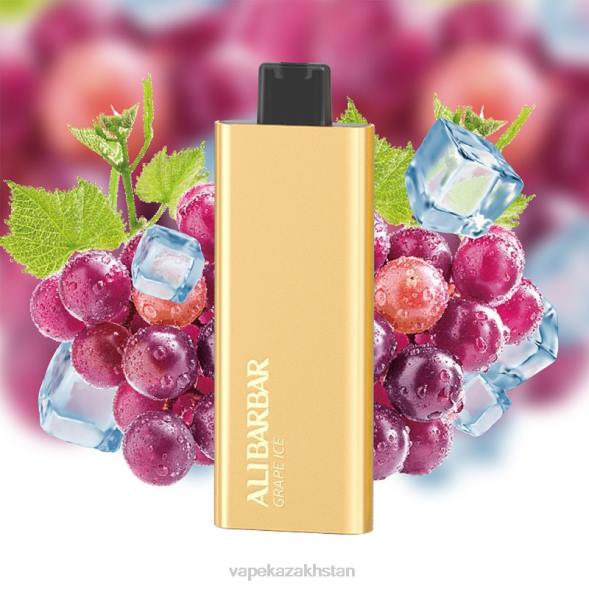 Vape Kazakhstan PTNN56 Alibarbar Pandora 7000 Disposable Vape Grape Ice
