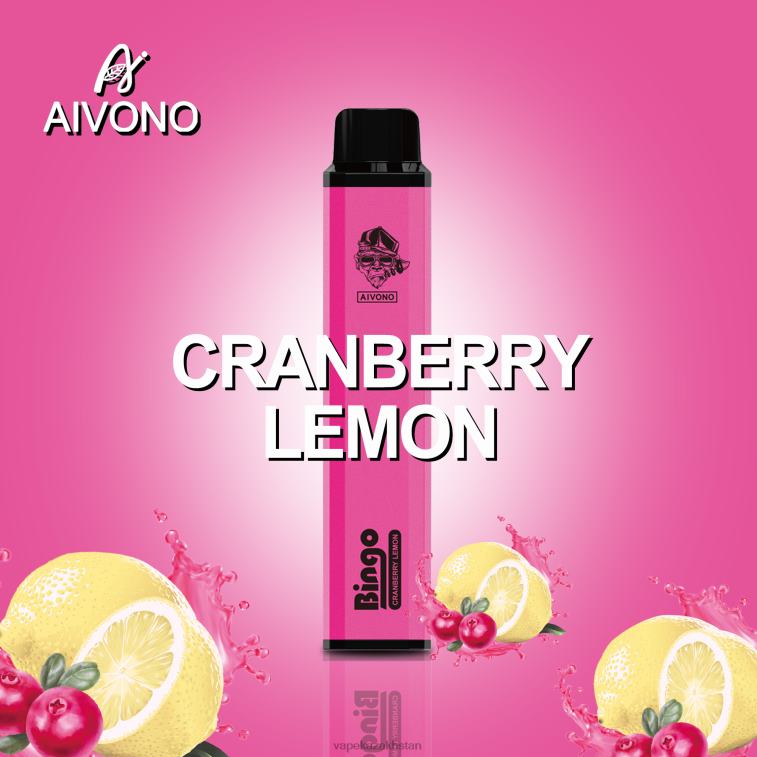 Disposable Vape Kazakhstan 6080B140 Aivono AIM BINGO 4000 Cranberry Lemon