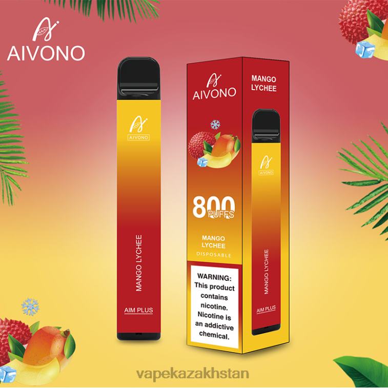 Disposable Vape Kazakhstan 6080B185 Aivono AIM PLUS 800 Mango Lychee