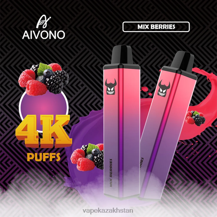 Disposable Vape Kazakhstan 6080B260 Aivono AIM FREAK 4000 Mixed Berries