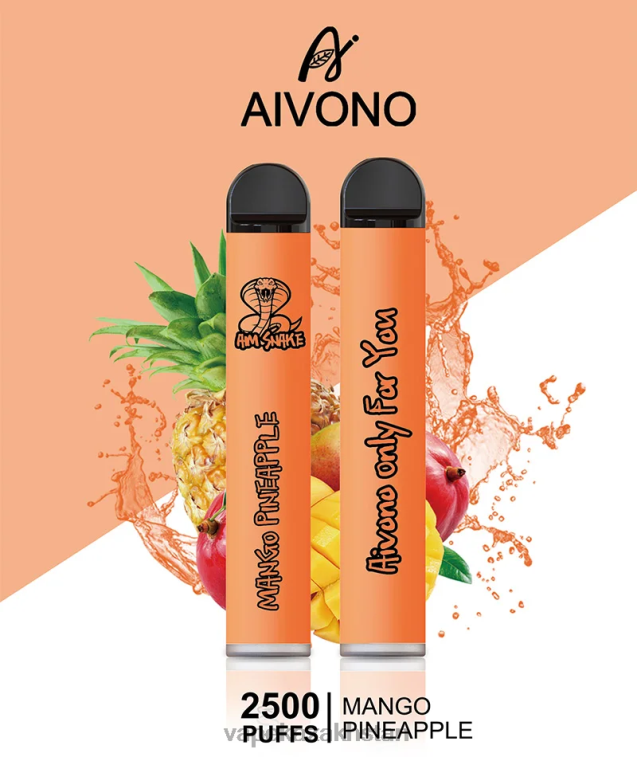 Disposable Vape Kazakhstan 6080B310 Aivono AIM SNAKE 2500 Mango Pineapple