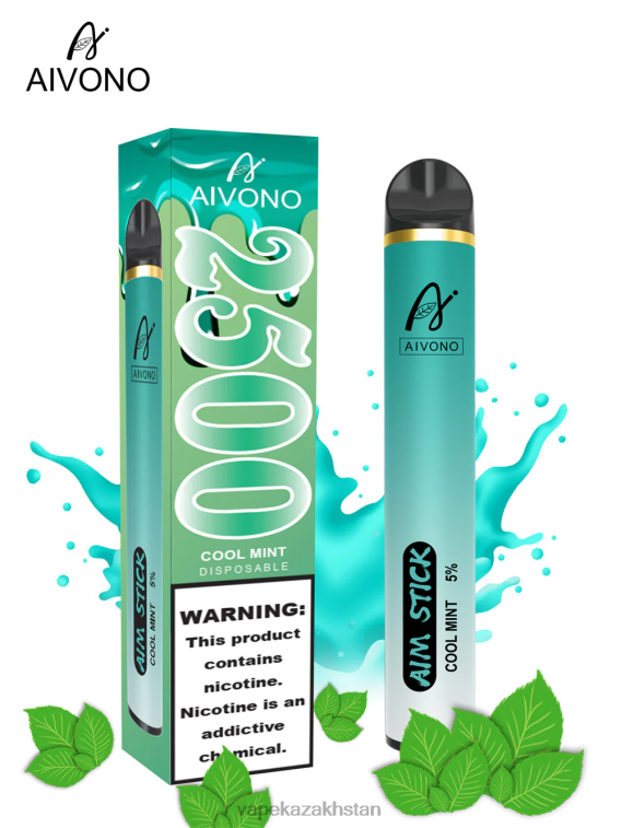 E-Liquid Vape 6080B159 Aivono AIM STICK 2500 Cool Mint