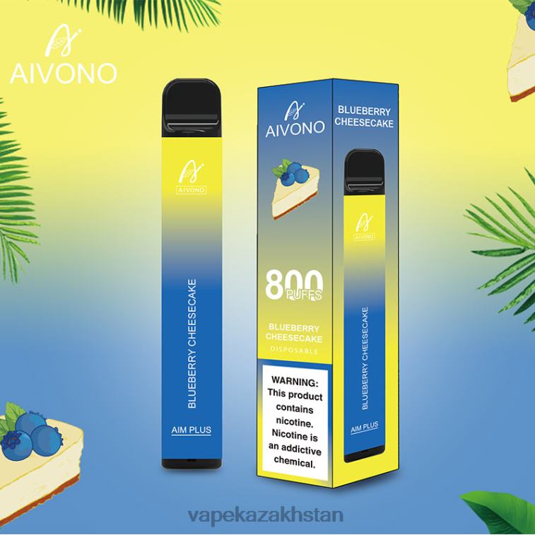 E-Liquid Vape 6080B174 Aivono AIM PLUS 800 Blueberry Cheesecake
