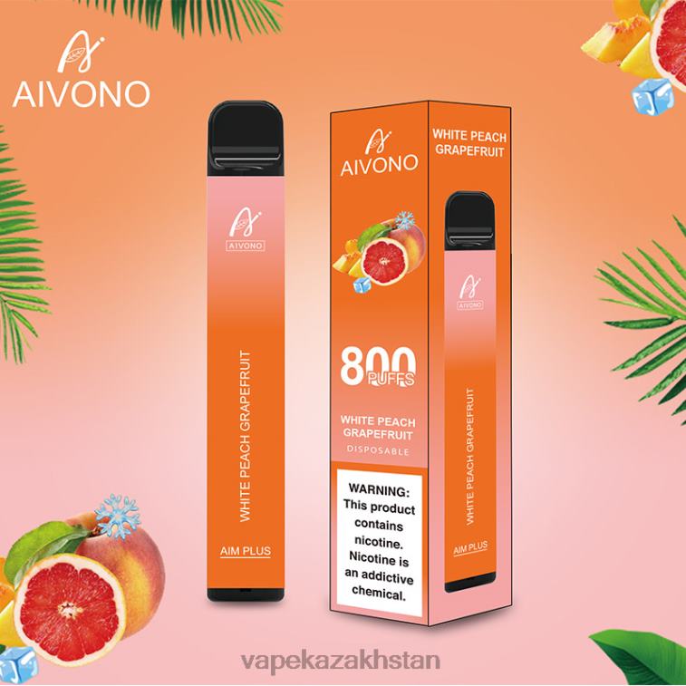 E-Liquid Vape 6080B199 Aivono AIM PLUS 800 White Peach Grapefruit