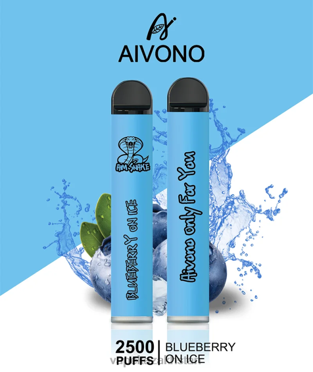 E-Liquid Vape 6080B299 Aivono AIM SNAKE 2500 Blueberry On Ice