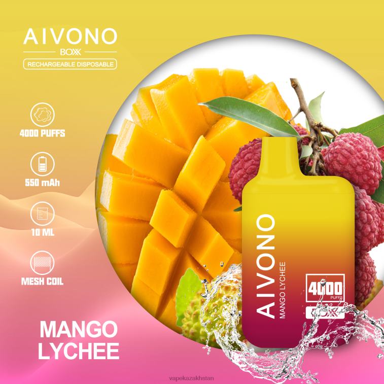 Vape Kazakhstan 6080B216 Aivono AIM BOXX 4000 Mango Lychee
