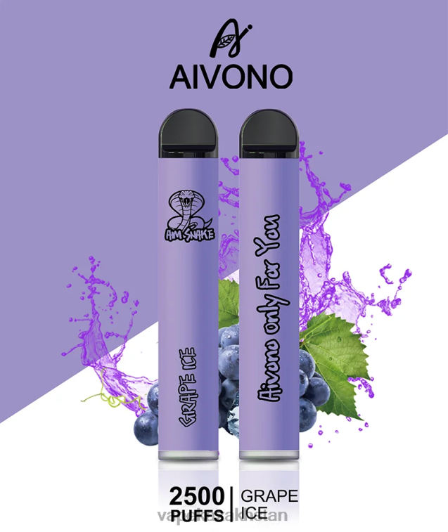 Vape Kazakhstan 6080B306 Aivono AIM SNAKE 2500 Grape Ice