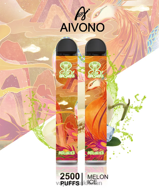 Vape Kazakhstan 6080B311 Aivono AIM SNAKE 2500 Melon Ice