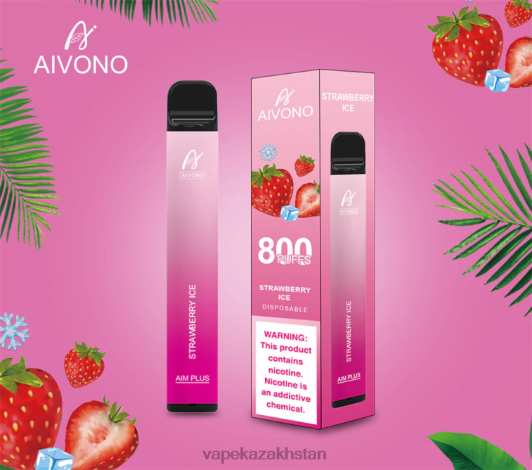 Vape Shop Astana 6080B193 Aivono AIM PLUS 800 Strawberry Ice
