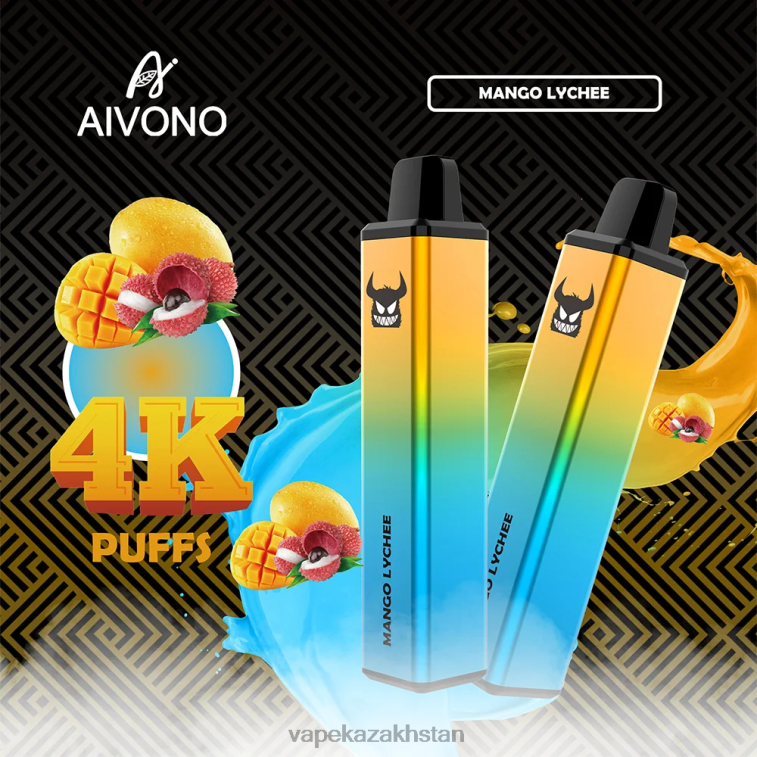Vape Smoke 6080B262 Aivono AIM FREAK 4000 Mango Lychee