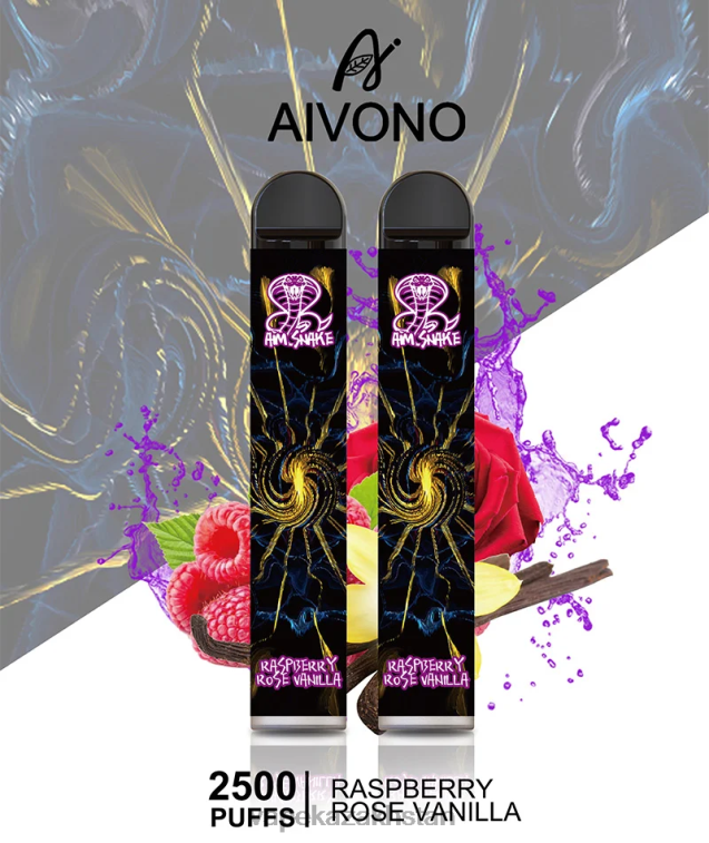 Vape Smoke 6080B317 Aivono AIM SNAKE 2500 Raspberry Rose Vanilla