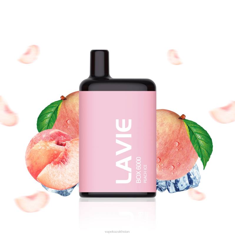 Disposable Vape Kazakhstan B2TP200 LAVIE BOX 6000 Puffs Peach Ice
