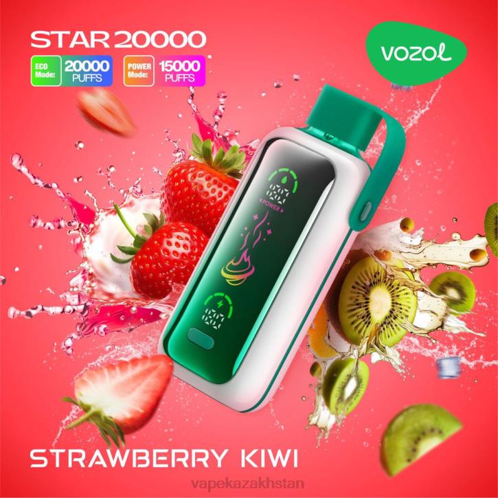 Disposable Vape Kazakhstan JP0420 VOZOL STAR 20000 STRAWBERRY KIWI