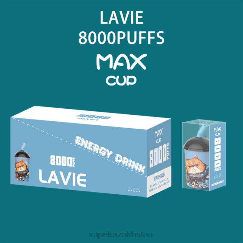 E-Liquid Vape B2TP259 LAVIE Max Cup 8000 Puffs Energy Drink