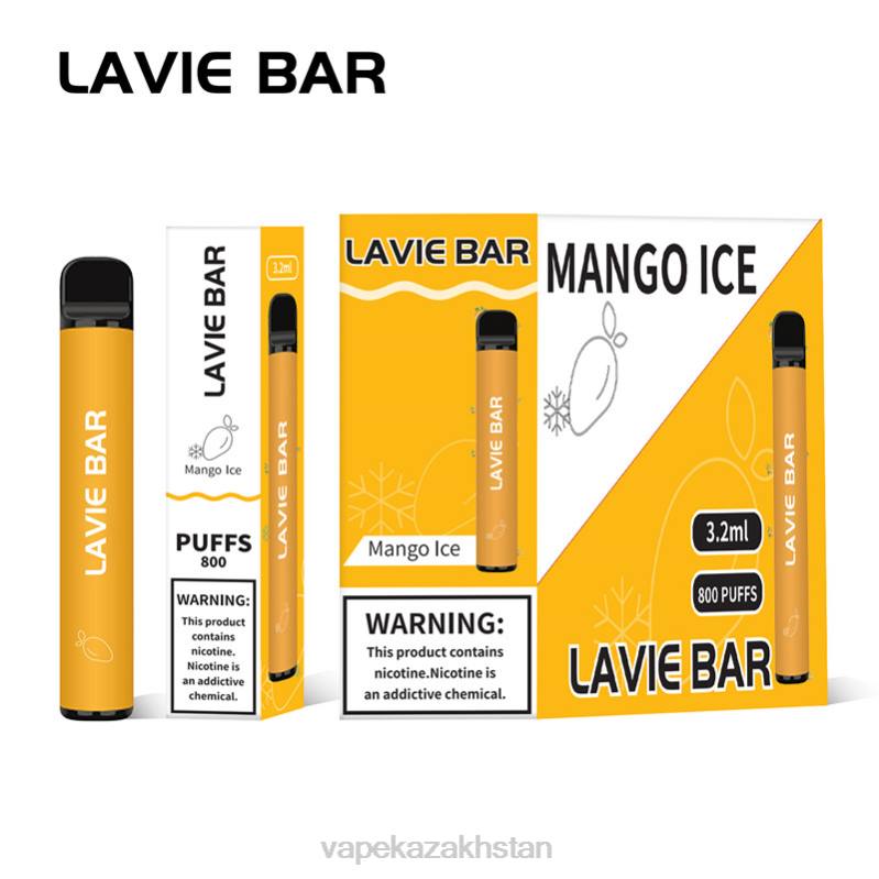 E-Liquid Vape B2TP309 LAVIE BAR 800 Puffs Mango Ice