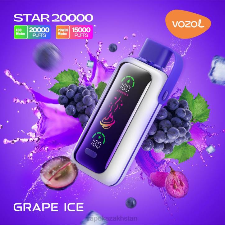 E-Liquid Vape JP049 VOZOL STAR 20000 GRAPE ICE