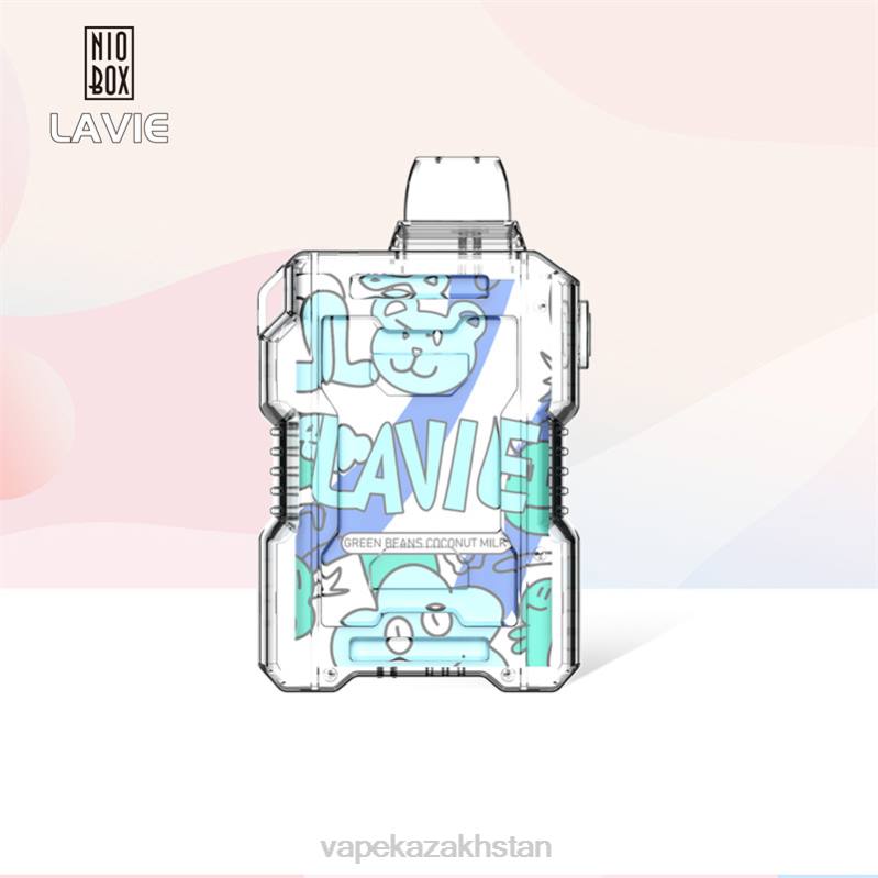 Vape Shop Astana B2TP188 LAVIE NIO BOX 9000 Puffs Green Beans Coconut Milk