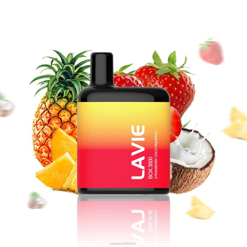 Vape Smoke B2TP207 LAVIE BOX 3500 Puffs Strawberry Coco Pineapple
