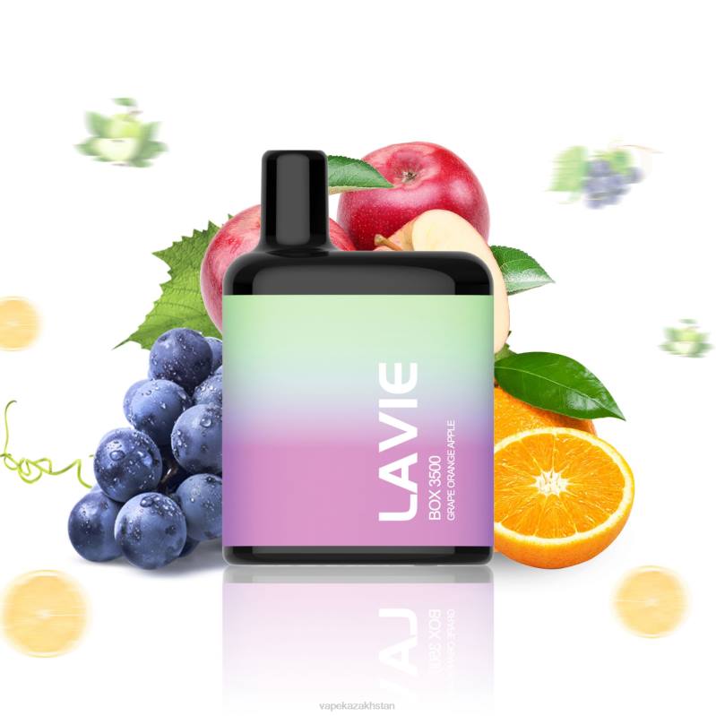 Vape Smoke B2TP212 LAVIE BOX 3500 Puffs Grape Orange Apple