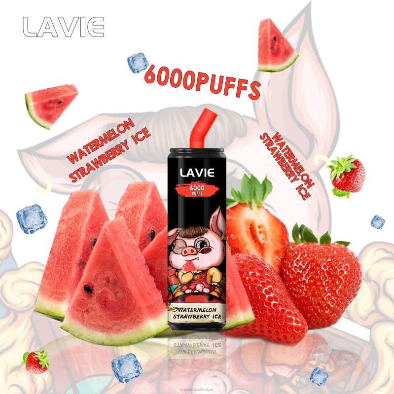 Vape Smoke B2TP267 LAVIE Coke BAR 6000 Puffs Watermelon Strawberry Ice