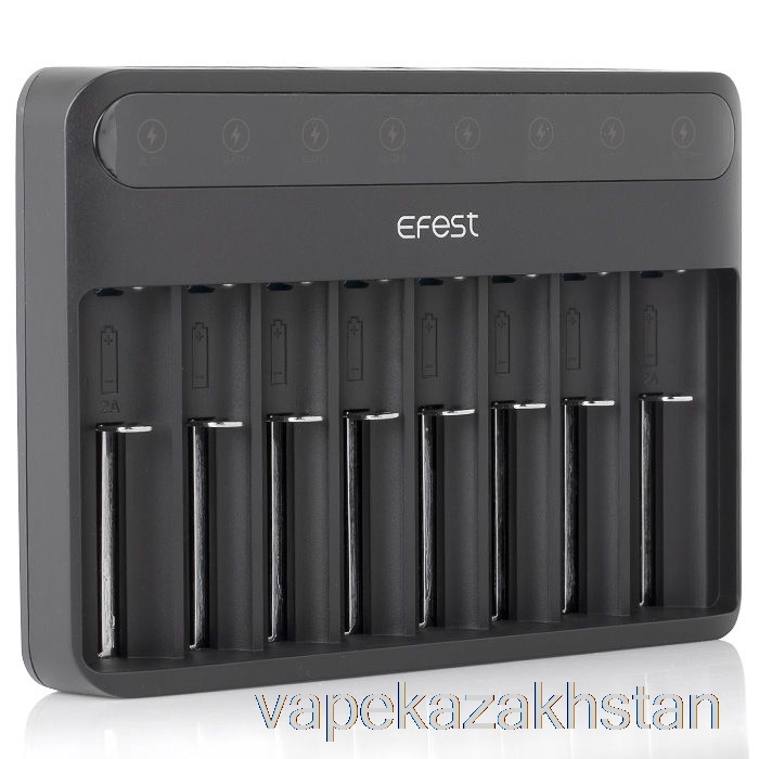 Vape Smoke Efest LUSH Q8 8 Bay Intelligent Battery Charger