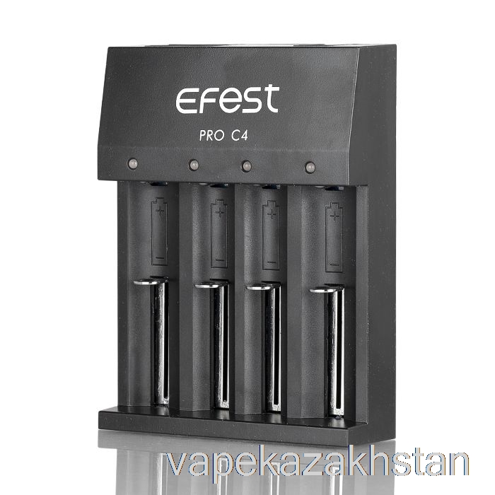 Vape Kazakhstan Efest PRO C4 4-Bay Smart Battery Charger