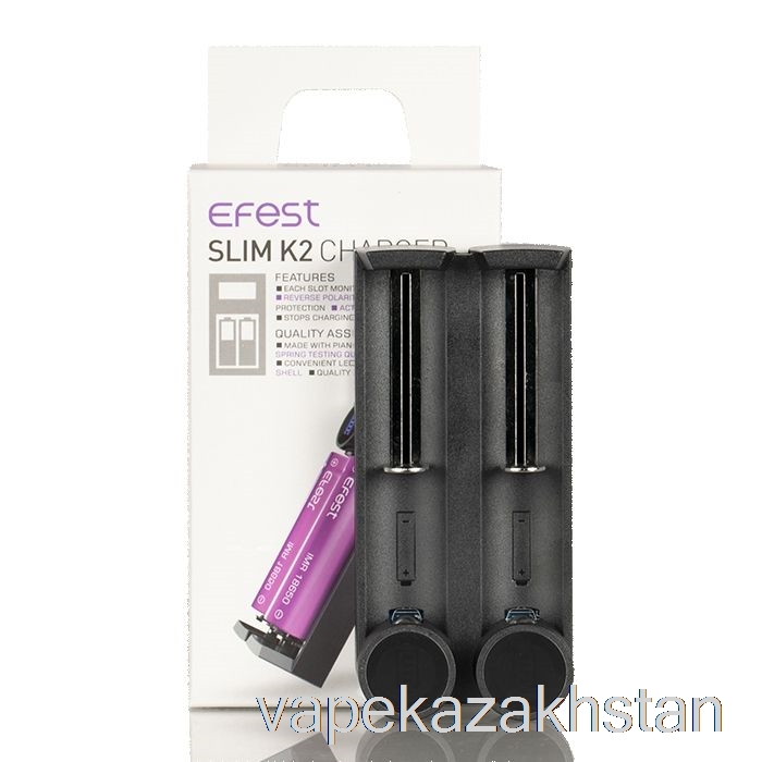 Vape Disposable Efest SLIM K2 Two-Slot Battery Charger